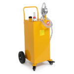 30 Gallon Gas Caddy Tank Storage Drum Gasoline Diesel Fuel Transfer with universal wheel Bright Yellow JGC30 RAL1003 - Image 17