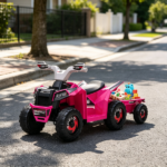 Pink 6V Toddler Electric Vehicle – with Toy-Carrying Back Trailer, Gentle Forward & Backward, Durable Wear-Resistant Wheels 18-36 Months - Image 4