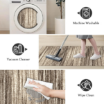Three-piece kitchen rug set, non-slip and washable, abstract pattern kitchen hallway rug, soft and comfortable, suitable for sinks, floors, entrances, hallways and bathrooms. - Image 5