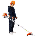 52cc Weed Eater/Wacker Gas Powered, 2 in 1 String Trimme,with 10'' Brush Cutter,Rubber Handle & Shoulder Strap Included - Image 3