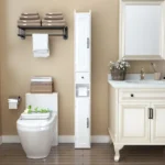 Bathroom Storage Cabinet,67.51" Tall Narrow Freestanding Cabinet Storage Tower with 2 Door for Small Spaces,Bathroom,White - Image 5