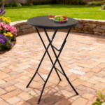31" Round High-Top Folding Table, Black (Shipment from Walmart) - Image 6