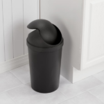 (2 pack)Small Bathroom Trash Can, 3 Gallon Plastic Garbage Bucket Bin with Swing Top Lid, Black (Shipment from Walmart) - Image 6