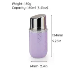 Portable Insulated Cup with Built-in Lipstick Mirror Lipstick Tumbler 160mL yellow - Image 7