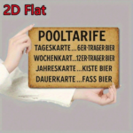 CIFbuy 1PC Vintage German Style Pool Rules Tin Sign, Rustic Waterproof Rustproof Metal Poster, Funny Nostalgic Welcome Wall Art Decor TikTok, TikTok, f Metal Poster Self-pickup Logiopics - Image 3