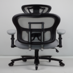 500LBS Big and Tall Office Chair Mesh Breathable, Gaming Chair with Adjustable Backrest Height & Headrest Angle & Adaptive Lumbar Lupport, Executive Computer Desk Chair with 2D Flip-Up Arms,Grey. - Image 23