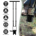 Multifunctional Bulb Planter Tool, Long Handle 5-in-1 Garden Digger Weeder Soil Remover for Home Garden Lawn,Easy to Use Bulb Planter Long Handle, Multifunctional Garden Tool for Planting Weeding Digging - Image 8