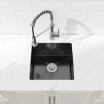 Stainless Steel Kitchen Sink, 18″x18″ Single Bowl, Undermount HandmadeSink in Black, with US Standard Drain and Hook[Unable ship on weekends, TK/TEMU only for pickup, only TX10643 warehouse supports GOFO] - Image 4