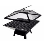 Modernisation Square BBQ Grill Outdoor Heater Garden Outdoor Fireplace Portable Fire Pit Contracted Barbecue Brazier Wood Stove - Image 7