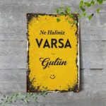 CIFbuy Vintage Metal Tin Sign Yellow Background Black Graffiti Border Joyful Face Inspiring Life Slogan Plaque 2D Flat Wall Decor TikTok, TikTok, r Self-pickup Logiopics - Image 8