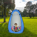 1-2 Person Portable Pop Up Toilet Shower Tent Changing Room Dressing Tent Camping Shelter Blue - Image 12