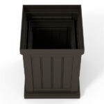 Set of 2 Stackable PP Planters with Efficient Drainage Holes, Weather-Resistant Flower Pots for Indoor Outdoor Use - Image 2