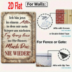 CIFbuy 1pc German Inspirational Text Wooden Wall Plaque, 7.87*11.81 Inch" Inch Weatherproof Rust, 2D Flat Unframed Sign For Home Dec PlaikTok, PlaikTok, t Self-pickup Logiopics - Image 3