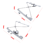 Front Left and Right Window Regulator with Motor Fits for Chevrolet Avalanche GMC Sierra Pickup SUV 1999-2007 2Pcs - Image 5