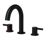 8-Inch Widespread Lavatory Faucet, 2-Handle 3-Hole with 360° Spout Vanity and Pop-Up Drain, Matte Black[Unable ship on weekends, TK/TEMU only for pickup, only TX10643 warehouse supports GOFO]