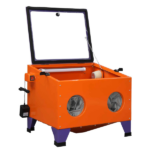 25 Gallon Bench Top Air Sandblasting Cabinet Sandblaster Blast Large Cabinet Orange