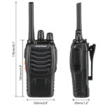 BF-88A 5W FRS Frequency Handheld Walkie Talkie Black (2pcs/Pair) - Image 33