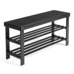 3-Tier Seamless Top Bamboo Shoe Rack - Image 5