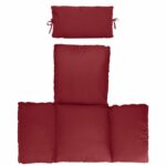 Egg Chair Cushion Hanging Basket Seat Cushion,Thicken Soft Egg Swing Chair Pad,Hanging Egg Chair Cushion with Headrest Red - Image 2
