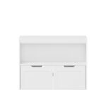 Book Organizer, toy Storage Cabinet Organizer, White - Image 16