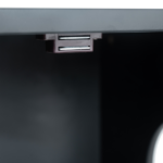 Litter Box Enclosure, Cat Litter Box Furniture with Hidden Plug, 3 Doors,Indoor Cat Washroom Storage Bench Side Table Cat House, Large Wooden Enclused Litter Box House, Black and Walnut - Image 14