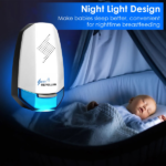 2 Pcs Ultrasonic Pest Repeller with Night light Plug In Pest Mice Repellent Indoor Roach Bed Bug Mouse Rodent Mosquito Killer for Bedroom Garage Warehouse Office - Image 5