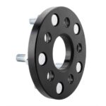 5X100 TO 5X114.3 Wheel Adapters 15MM For FR-S BRZ WRX + 20 BLACK SPLINE LUG NUTS - Image 6
