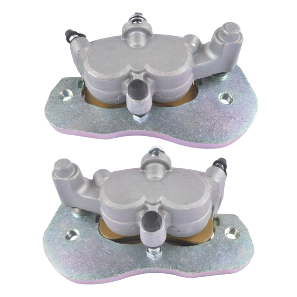 2pcs Front Brake Calipers & Sintered Pads Replacement for Can-Am Commander Defender Maverick 705601462+705601463