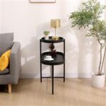 2 Tier Beauty Salon SPA Rolling Cart with Double Storage Tray Stainless Steel - Image 11