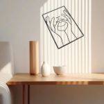 CIFbuy 3Pcs Abstract Metal Wall Art Minimalist Line Drawing Decor Indoor Outdoor Hanging Holiday Gift(TikTok, temu pick-up service) - Image 6