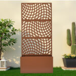 Metal Garden Bed with Trellis, 70 Inch Height Metal Planter Box with Trellis, Garden Box for Climbing Plants Vegetable, Metal Garden Bed with Drainage Holes - Image 10