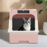 pinkMagic Cube Intelligent Cat litter Box - Free Hands, Enjoy Pure Life | Automatic Cleaning, Silent Design, Preferred for Multi Cat Families - Image 4
