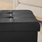 30" Collapsible Storage Ottoman, Black (Shipment from Walmart) - Image 5