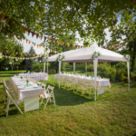 10'x20' Instant Pop Up Canopy Tent White, 6 Side Panels 2 Doors 4 Mesh Windows, 28/22mm Powder Coated Steel Frame, 10x20mm Crossbar, 210D Oxford Outdoor Folding Tent with Carry Bag, No Sandbags - Image 32