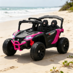 Pink 12V Electric Kids UTV Ride On Truck: Battery Powered with Rear Suspension, Parental Remote for Toddlers 3-5Y - Image 4