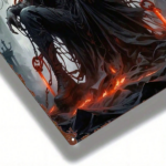 CIFbuy 1pc Dark Angel Metal Sign, 2D Flat Fire Of Hell Painting Wall Art, Durable Decor Plaque For Bar Bedroom Restaurant Kitchen Home TikTok, TikTok, Self-pickup Logiopics - Image 5