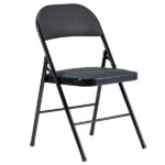 Same Code 33457557 4pcs Elegant Foldable Iron & PVC Chairs for Convention & Exhibition Black - Image 54