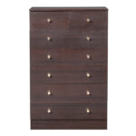 Modern Simple 7-Drawer Dresser Brown - Image 4