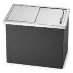 Drop-In Ice Chest, Stainless Steel Ice Storage Box with Sliding Lid and Drain Hose, Ice Bin for Chilled Wine, Beer, Beverage (27 x 18 x 21 Inches) - Image 2