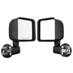Manual Mirrors Black Left Right Side Pair For 2007-2017 Jeep Wrangler - Image 2