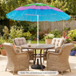 6ft Thatched Tiki Patio Umbrella, Tropical Outdoor Umbrella with Push Button Tilt (Multicolor) - Image 11