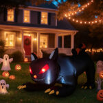 6.5 FT Halloween Inflatables Animated Black Cat with Shakable Head, Outdoor Decorations Blow Up Yard Decor with Built-in LEDs for Indoor Party Garden Lawn Decor - Image 13