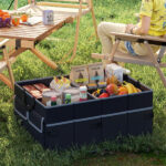 13 Gallon Car Trunk Organizer - 3 Compartments+6 Pockets, 600D Oxford Fabric, Non-Slip Base, Black - Image 10