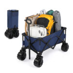42*22*36inch Blue Garden Folding Cart - Image 4