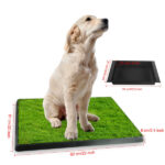 Dog Toilet Indoor Puppy Training Pad, Dog Potty Pet Training Grass Mat, Removable Waste Tray for Easier Clean Up, Artificial Turf, 25"×20" - Image 9