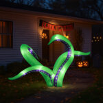 2 Pack Halloween Inflatable Octopus Tentacles Outdoor Decorations, Blow Up Hanging Decoration with Built-in LED Lights, Striking Window Decor for Halloween Party Outdoor Yard Garden Lawn Décor - Image 11