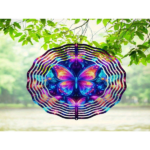 CIFbuy 3D Metal Blue Butterfly Wind Spinner: Yard and Garden Decoration, 25.4cm Kinetic Outdoor Spinner, Spinfinity Wind Sculpture, No Feather, Classic Style(TikTok/temu self-pickup orders) - Image 10