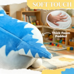 Blue 6V Electric Kids Ride On Animal Toy: Tyrannosaurus Dinosaur with Music, Forward Movement for 18-36 Months Old - Image 5