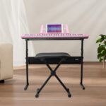 [Do Not Sell on Amazon]GEP-110 61 Key Keyboard with Piano Stand, Piano Bench, Built In Speakers, Headphone, Microphone, Music Rest, LED Screen, 3 Teaching Modes for Beginners - Image 5