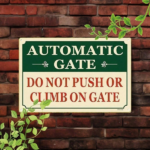 CIFbuy Vintage Automatic Gate Warning Sign 2D Flat Metal Plaque, Plaque, Do Not Push Pull Door Actuator Sign With Leaf Motifs, Sign With Leaf Motifs, 12x8in 30x20cm ikTok, ikTok, ator Sign With Leaf Motifs Self-Plckup Logiopm - Image 7